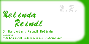 melinda reindl business card